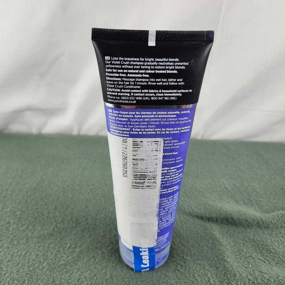 John Frieda Violet Crush Purple Shampoo, Purple Shampoo for Blondes  6 Oz